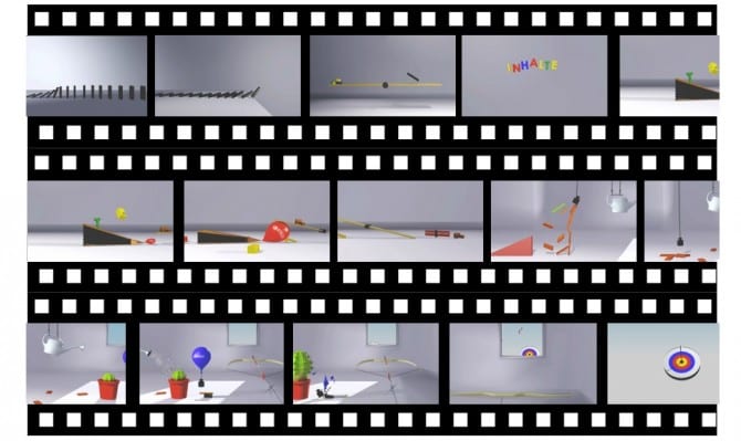 Bilder aus dem Video-Trailer, der das Konzept zu ZUSAMMENSPIEL Kettenreaktion erklärt.