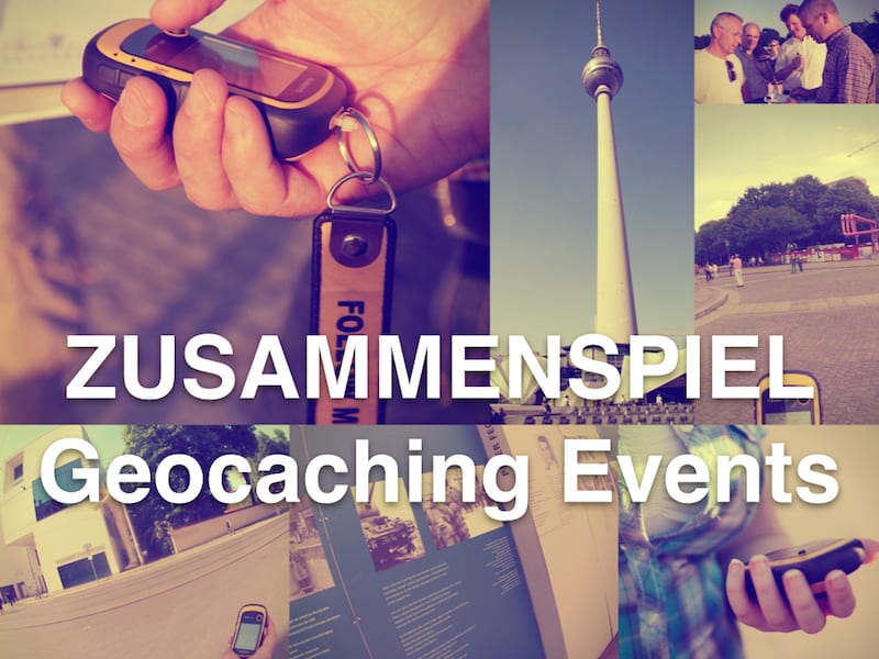 Geocaching as team event: Guaranteed with ZUSAMMENSPIEL, on request also as competition.